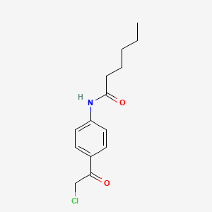 N-[4-(2-chloroacetyl)phenyl]hexanamide