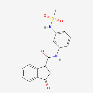 N-(3-methanesulfonamidophenyl)-3-oxo-2,3-dihydro-1H-indene-1-carboxamide