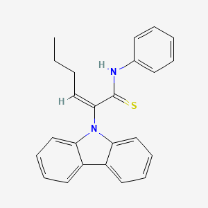 (E)-2-carbazol-9-yl-N-phenylhex-2-enethioamide
