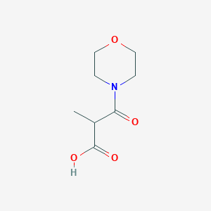 molecular formula C8H13NO4 B2797788 2-甲基-3-吗啉基-3-氧代丙酸 CAS No. 1525711-62-9