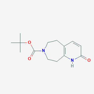 molecular formula C14H20N2O3 B2797803 tert-Butyl 2-hydroxy-8,9-dihydro-5H-pyrido[2,3-d]azepine-7(6H)-carboxylate CAS No. 1003589-96-5
