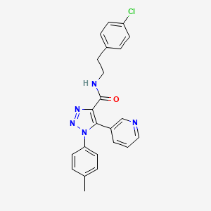 molecular formula C23H20ClN5O B2797848 3-[3-(2-Ethyl-1,3-thiazol-4-yl)phenyl]-5-(4-methoxyphenyl)-1,2,4-oxadiazole CAS No. 1207027-30-2