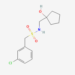 1-(3-chlorophenyl)-N-((1-hydroxycyclopentyl)methyl)methanesulfonamide