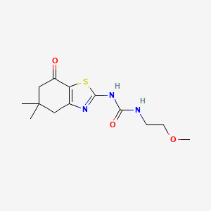 1-(5,5-Dimethyl-7-oxo-4,5,6,7-tetrahydrobenzo[d]thiazol-2-yl)-3-(2-methoxyethyl)urea