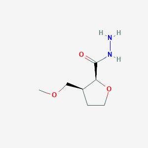 molecular formula C7H14N2O3 B2797853 (2S,3S)-3-(甲氧基甲基)氧代戊糖-2-甲酰肼 CAS No. 1932780-80-7