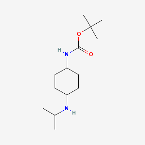 (4-Isopropylamino-cyclohexyl)-carbamic acid tert-butyl ester