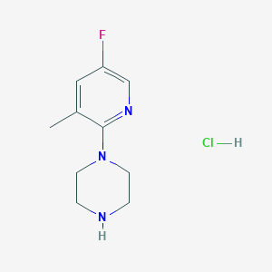 1-(5-Fluoro-3-methylpyridin-2-YL)piperazinehcl