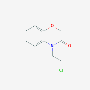 molecular formula C10H10ClNO2 B2797878 4-(2-chloroethyl)-3,4-dihydro-2H-1,4-benzoxazin-3-one CAS No. 1094336-63-6