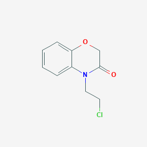 molecular formula C10H10ClNO2 B2797878 4-(2-氯乙基)-3,4-二氢-2H-1,4-苯并噁唑-3-酮 CAS No. 1094336-63-6