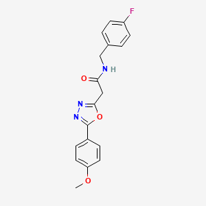N-(4-fluorobenzyl)-2-(5-(4-methoxyphenyl)-1,3,4-oxadiazol-2-yl)acetamide