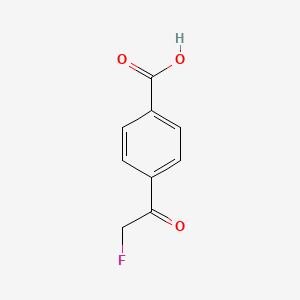 molecular formula C9H7FO3 B2797884 4-(2-Fluoroacetyl)benzoic acid CAS No. 2062562-03-0
