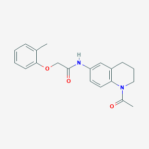 molecular formula C20H22N2O3 B2797932 N-(1-acetyl-1,2,3,4-tetrahydroquinolin-6-yl)-2-(o-tolyloxy)acetamide CAS No. 941870-96-8