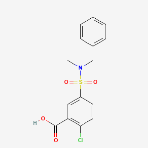 5-[Benzyl(methyl)sulfamoyl]-2-chlorobenzoic acid