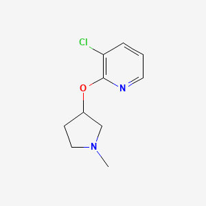 3-Chloro-2-[(1-methylpyrrolidin-3-yl)oxy]pyridine