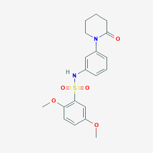 2,5-dimethoxy-N-(3-(2-oxopiperidin-1-yl)phenyl)benzenesulfonamide