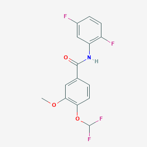 4-(difluoromethoxy)-N-(2,5-difluorophenyl)-3-methoxybenzamide