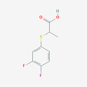 molecular formula C9H8F2O2S B2797951 2-((3,4-Difluorophenyl)thio)propanoic acid CAS No. 926213-05-0