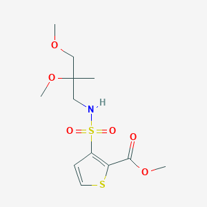 Methyl 3-[(2,3-dimethoxy-2-methylpropyl)sulfamoyl]thiophene-2-carboxylate
