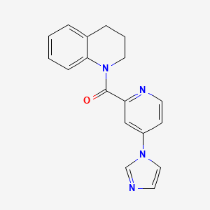 (4-(1H-imidazol-1-yl)pyridin-2-yl)(3,4-dihydroquinolin-1(2H)-yl)methanone