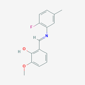 2-{(E)-[(2-fluoro-5-methylphenyl)imino]methyl}-6-methoxyphenol