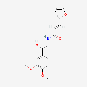 molecular formula C17H19NO5 B2797972 (E)-N-(2-(3,4-dimethoxyphenyl)-2-hydroxyethyl)-3-(furan-2-yl)acrylamide CAS No. 1798411-90-1