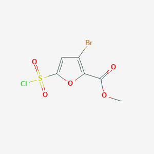 methyl 3-bromo-5-(chlorosulfonyl)furan-2-carboxylate