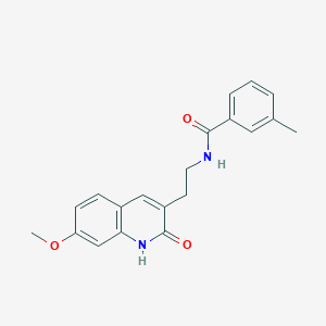 N-(2-(7-methoxy-2-oxo-1,2-dihydroquinolin-3-yl)ethyl)-3-methylbenzamide