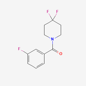 molecular formula C12H12F3NO B2797985 (4,4-Difluoropiperidin-1-yl)-(3-fluorophenyl)methanone CAS No. 2327240-67-3