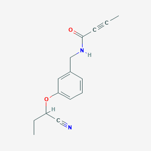 N-[[3-(1-Cyanopropoxy)phenyl]methyl]but-2-ynamide