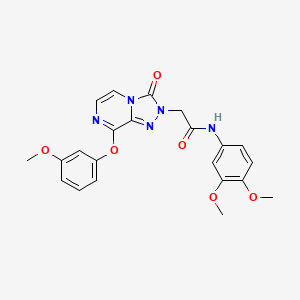 molecular formula C22H21N5O6 B2797997 N-1,3-benzodioxol-5-yl-N'-(4-morpholin-4-yl-2-phenylquinolin-6-yl)urea CAS No. 1251587-55-9