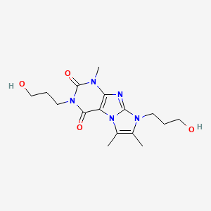 2,6-Bis(3-hydroxypropyl)-4,7,8-trimethylpurino[7,8-a]imidazole-1,3-dione