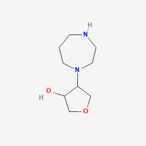 4-(1,4-Diazepan-1-yl)oxolan-3-ol