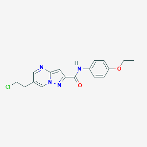 6-(2-chloroethyl)-N-(4-ethoxyphenyl)pyrazolo[1,5-a]pyrimidine-2-carboxamide