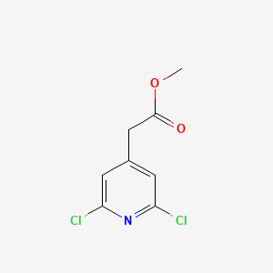 molecular formula C8H7Cl2NO2 B2798035 Methyl 2-(2,6-dichloropyridin-4-yl)acetate CAS No. 1668588-70-2