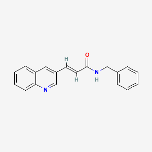 (E)-N-benzyl-3-(3-quinolinyl)-2-propenamide