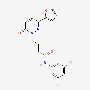 N-(3,5-dichlorophenyl)-4-(3-(furan-2-yl)-6-oxopyridazin-1(6H)-yl)butanamide