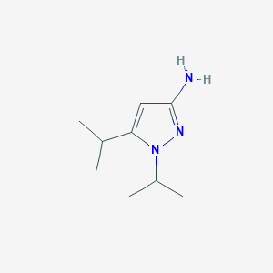molecular formula C9H17N3 B2798050 1,5-Di(propan-2-yl)pyrazol-3-amine CAS No. 1785227-80-6