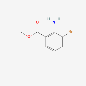 molecular formula C9H10BrNO2 B2798079 Methyl 2-amino-3-bromo-5-methylbenzoate CAS No. 206551-32-8