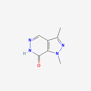 molecular formula C7H8N4O B2798080 1,3-dimethyl-1H-pyrazolo[3,4-d]pyridazin-7-ol CAS No. 1909337-15-0