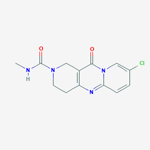 molecular formula C13H13ClN4O2 B2798084 8-chloro-N-methyl-11-oxo-3,4-dihydro-1H-dipyrido[1,2-a:4',3'-d]pyrimidine-2(11H)-carboxamide CAS No. 2034506-70-0