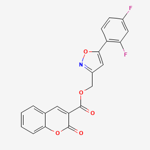 (5-(2,4-difluorophenyl)isoxazol-3-yl)methyl 2-oxo-2H-chromene-3-carboxylate