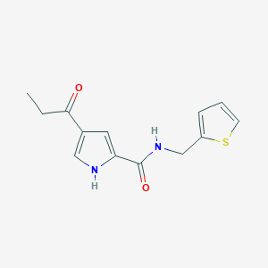 molecular formula C13H14N2O2S B2798086 4-propionyl-N-(2-thienylmethyl)-1H-pyrrole-2-carboxamide CAS No. 478259-62-0