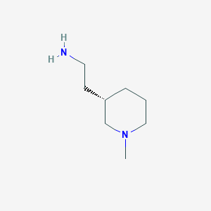 molecular formula C8H18N2 B2798093 (S)-1-Methyl-3-piperidineethanamine CAS No. 1392745-53-7; 1392745-61-7