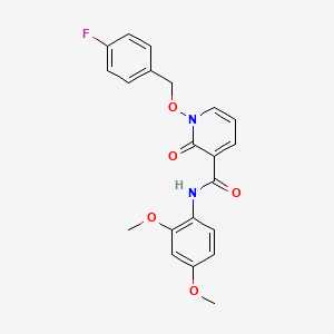 N-(2,4-dimethoxyphenyl)-1-[(4-fluorophenyl)methoxy]-2-oxopyridine-3-carboxamide