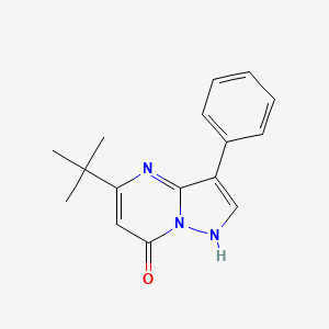 molecular formula C16H17N3O B2798099 5-Tert-butyl-3-phenylpyrazolo[1,5-a]pyrimidin-7-ol CAS No. 896077-01-3
