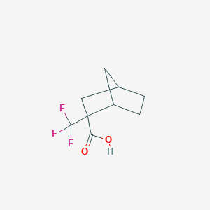 molecular formula C9H11F3O2 B2798120 2-三氟甲基双环[2,2,1]庚烷-2-羧酸 CAS No. 1896752-94-5