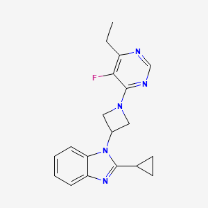 2-Cyclopropyl-1-[1-(6-ethyl-5-fluoropyrimidin-4-yl)azetidin-3-yl]benzimidazole