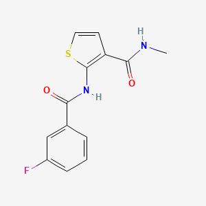 2-(3-fluorobenzamido)-N-methylthiophene-3-carboxamide