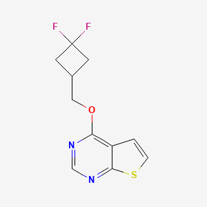 4-[(3,3-Difluorocyclobutyl)methoxy]thieno[2,3-d]pyrimidine