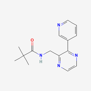 molecular formula C15H18N4O B2798154 2,2-dimethyl-N-{[3-(pyridin-3-yl)pyrazin-2-yl]methyl}propanamide CAS No. 2097860-64-3